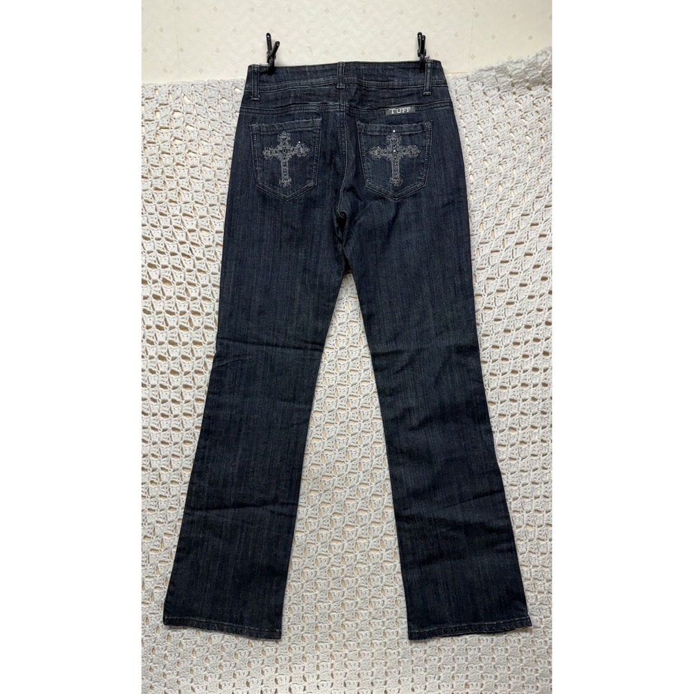 Cowgirl Tuff Courageous Jeans Women Jeans W26 L33 Fits W27 Blue Denim Rhinestone